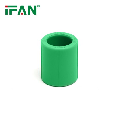 Fast Delivery High Quality Green PPR Plastic Pipe Tube Fittings for Cold and Hot Water, PPR Socket