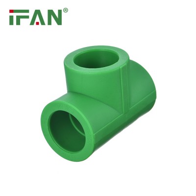 Ifan Plastic PPR Pipe Fittings Green Color PPR Tee